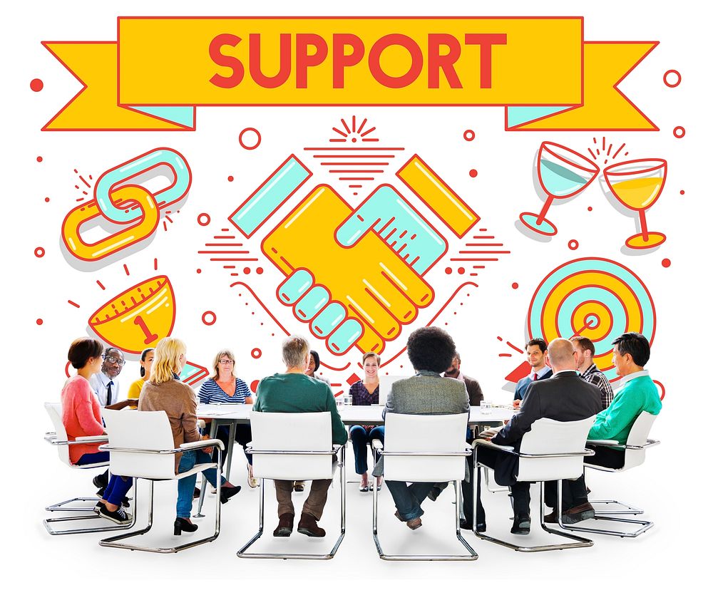 Support Helping Advice Collaboration Concept