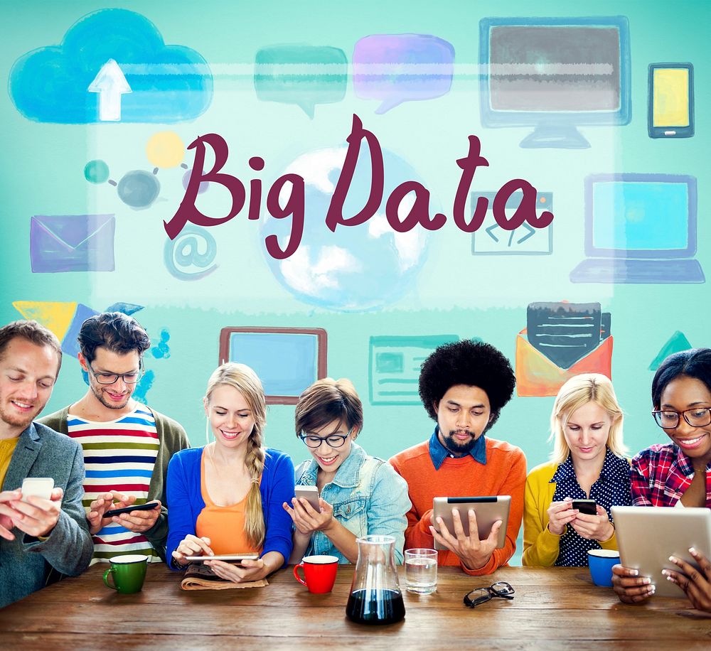 Big Data Cloud Digital Information Technology Concept