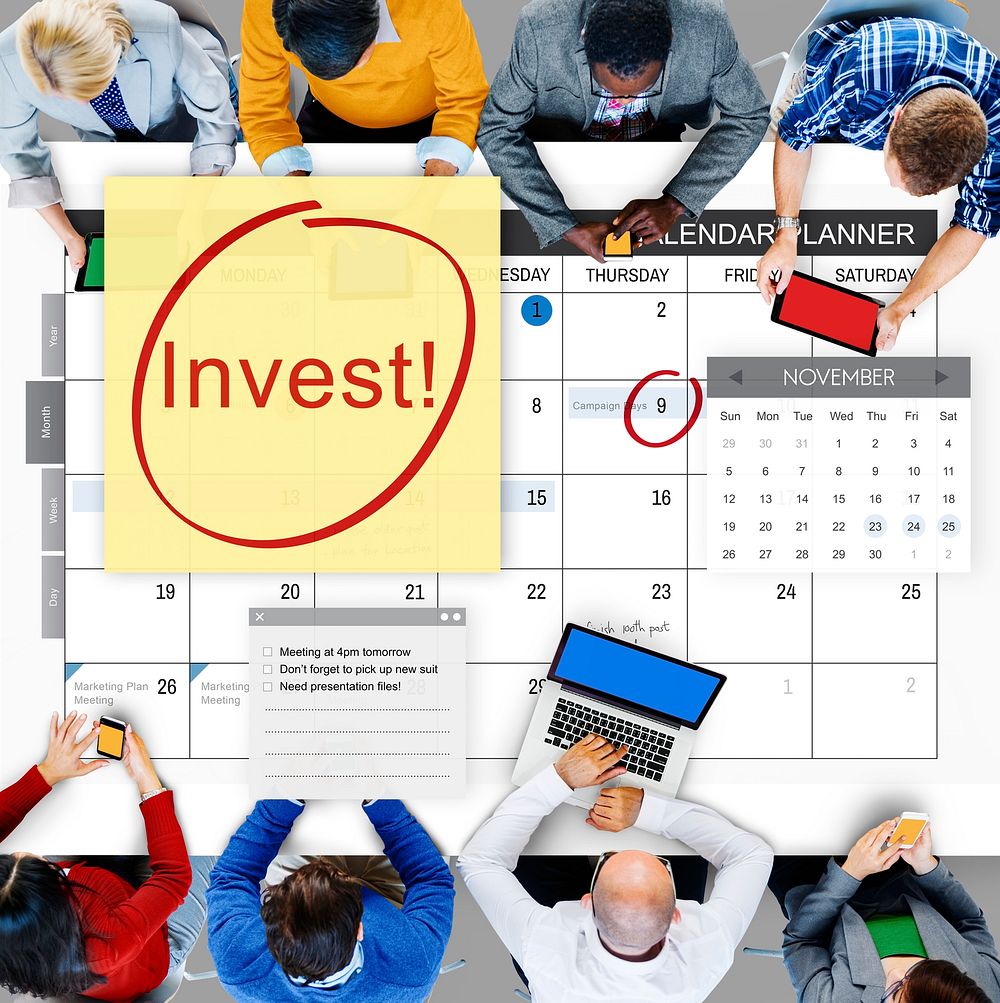 Invest Assets Finance Budgeting Schedule To Do Concept