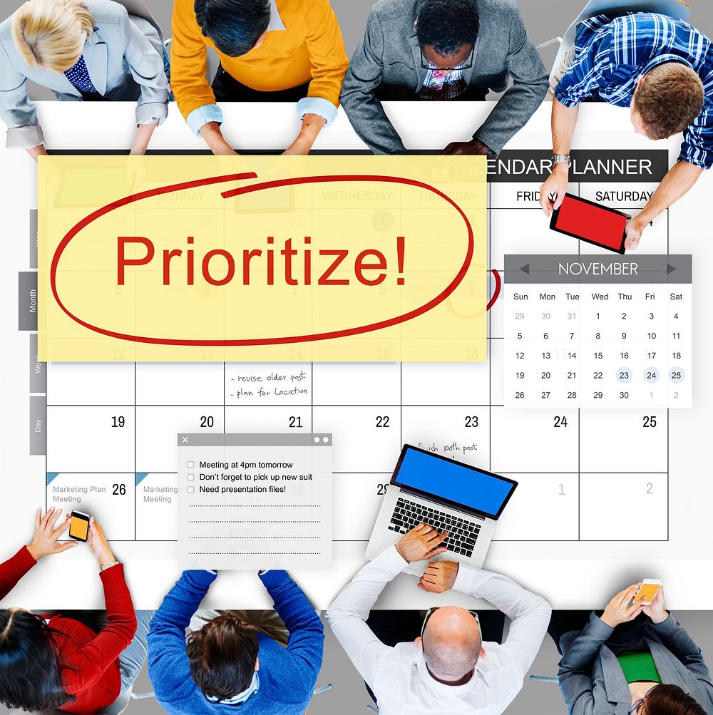 Prioritize Effectivity Importance Tasks Urgency Concept