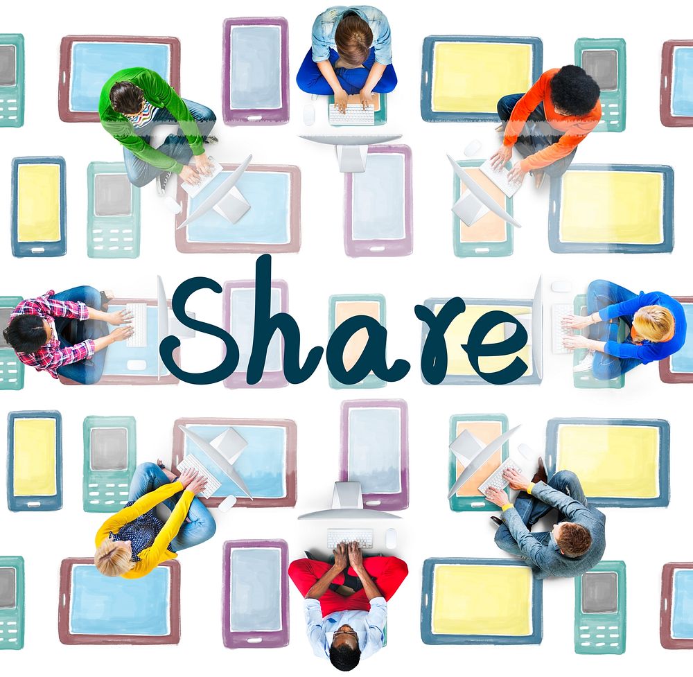 Share Sharing Connection Communication Networking Concept