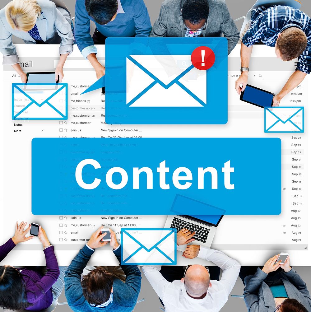 Content Blogging Data Internet Media Sharing Concept