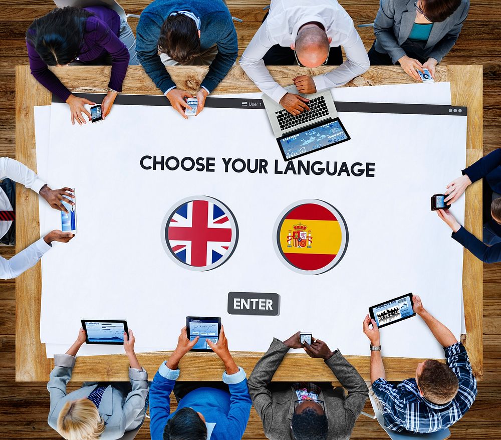 Language Dictionary English Spanish Concept | Free Photo - rawpixel