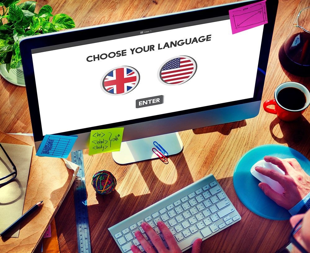 Language Dictionary English American Concept