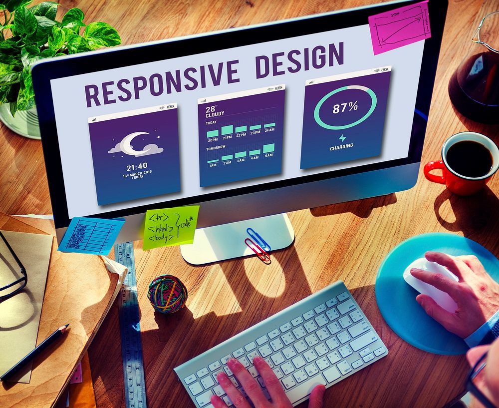 Responsive Design Programming Application Development Concept