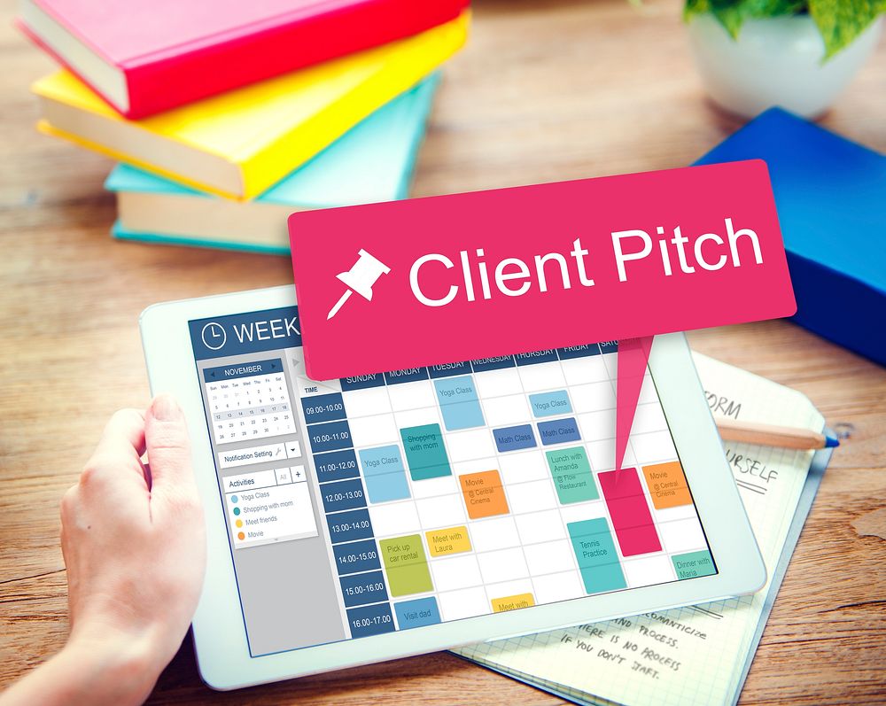 Client Pitch Consultant Corporate Customer Job Concept