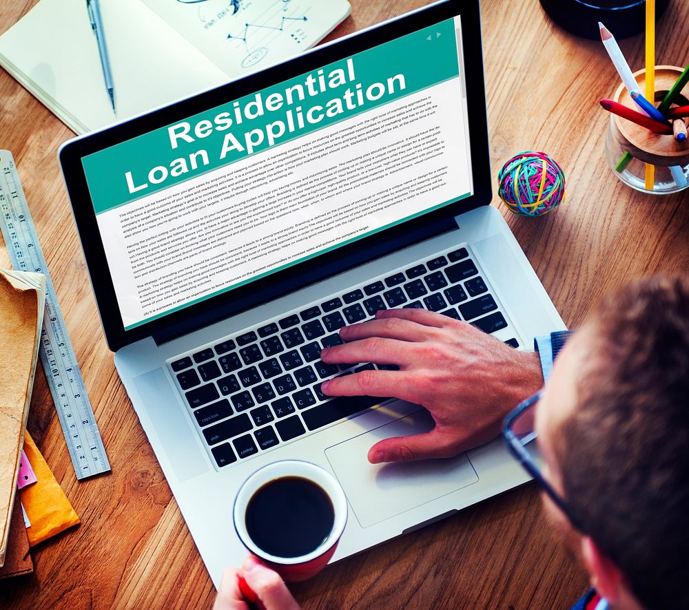 Residential Loan Application Assets Concept