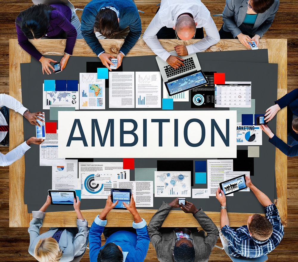 Ambition Aspiration Business Vision Goals Concept