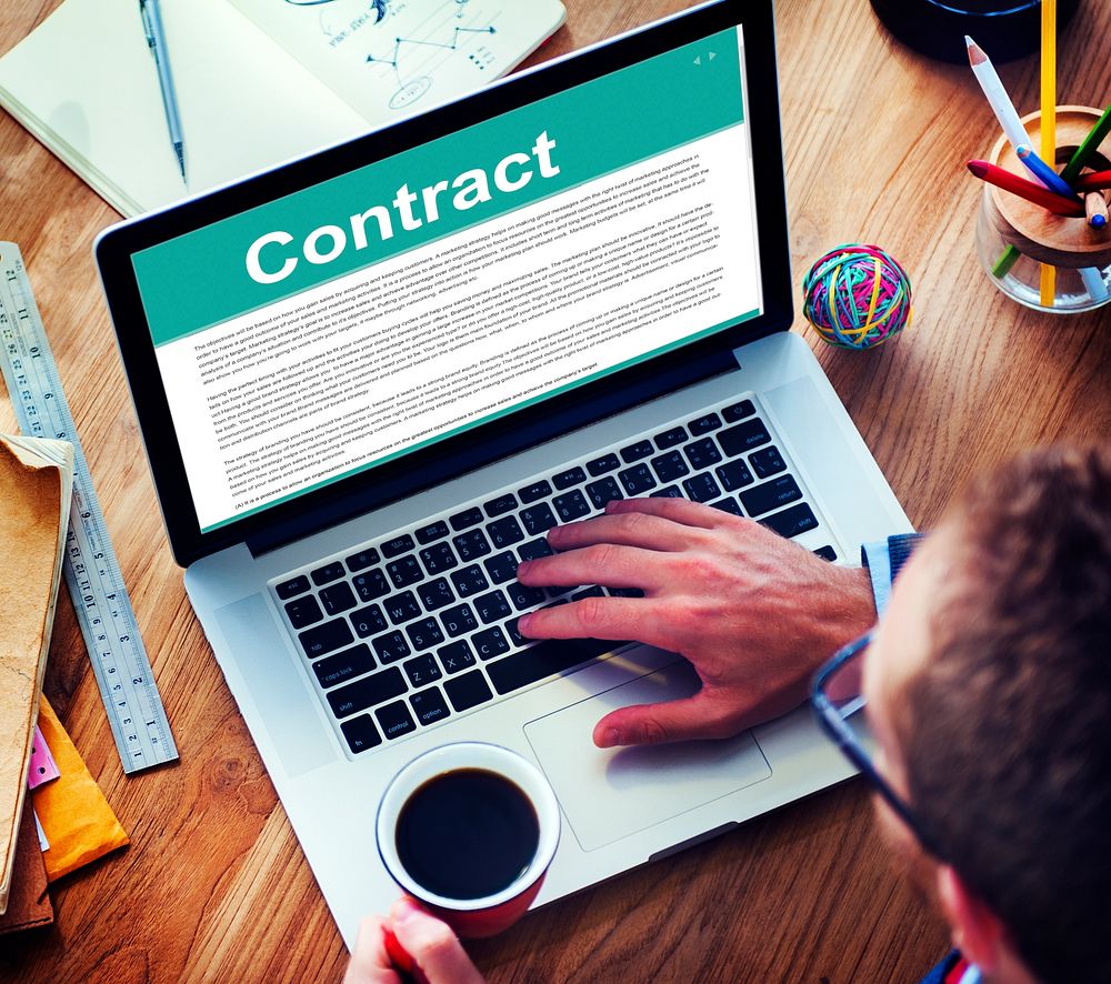 Business Contract Terms Legal Agreement Concept