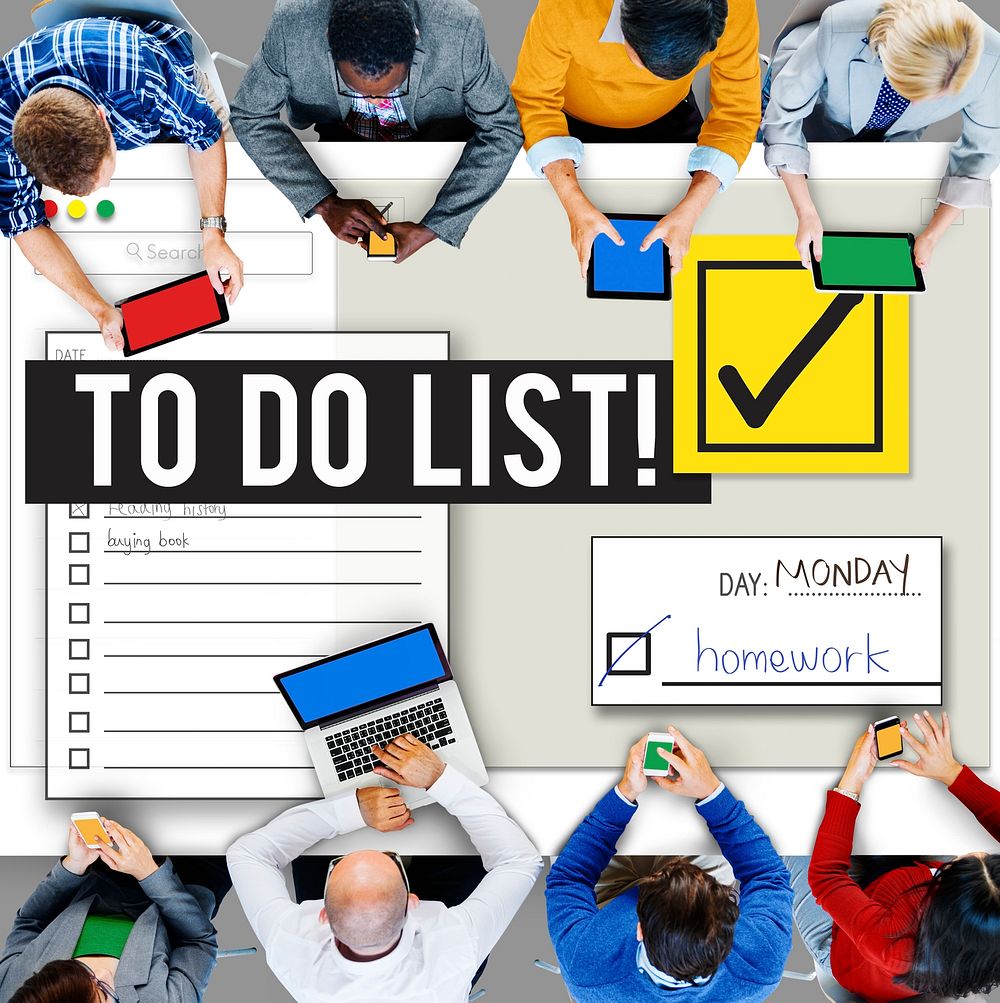 To Do List Time Management Reminder Prioritize Concept