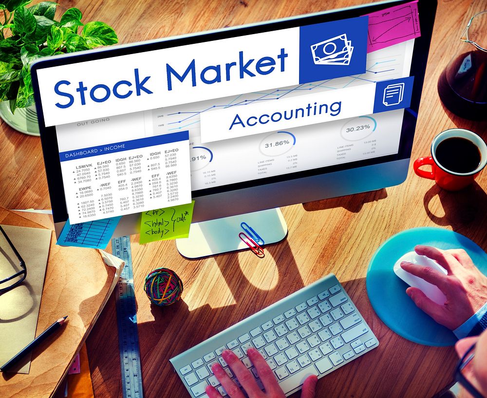 Stock Market Trade Business Analysis Investment Concept