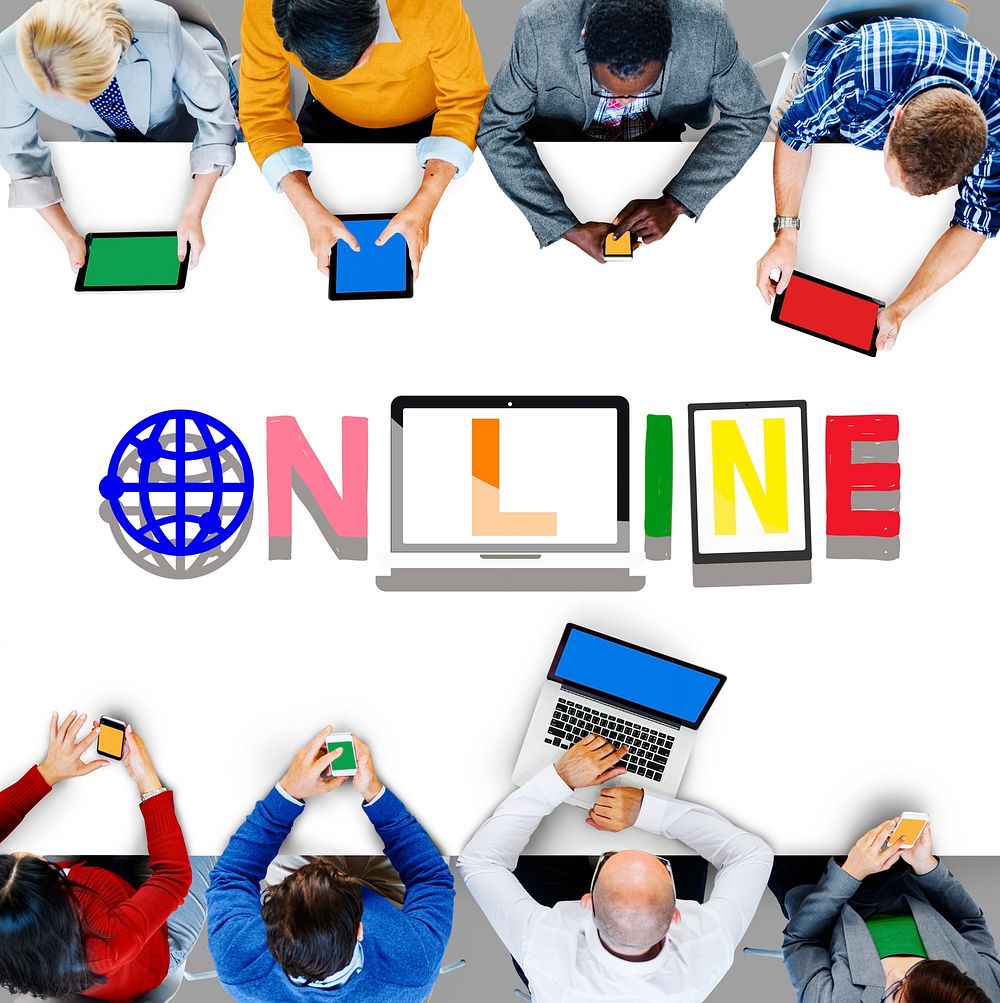 Online Global Communication Connection Networking Concept