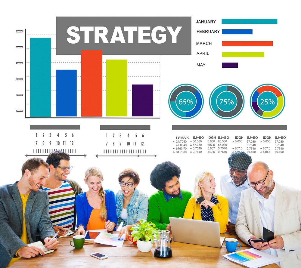 Strategy Data Information Plan Marketing Solution Vision Concept