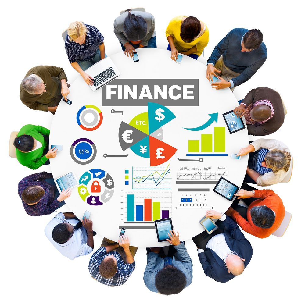 finance bar graph chart investment money business concept