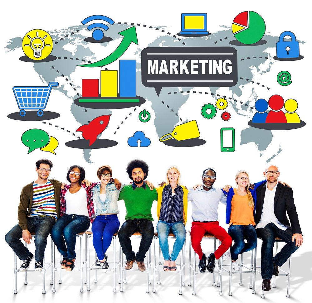 Marketing Global Business Branding Connection Growth Concept