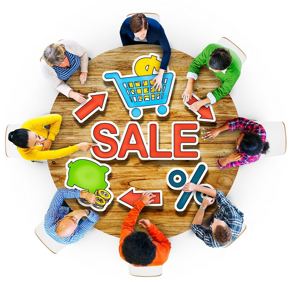 Diversity Casual People Sale Shopping E-business Team Meeting Concept