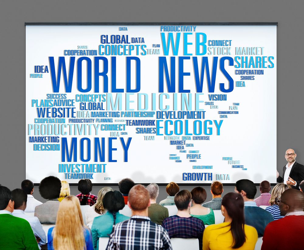 World News Globalization Advertising Event Media Infomation Concept