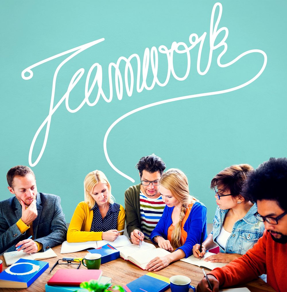 Teamwork Team Collaboration Support Member Unity Concept