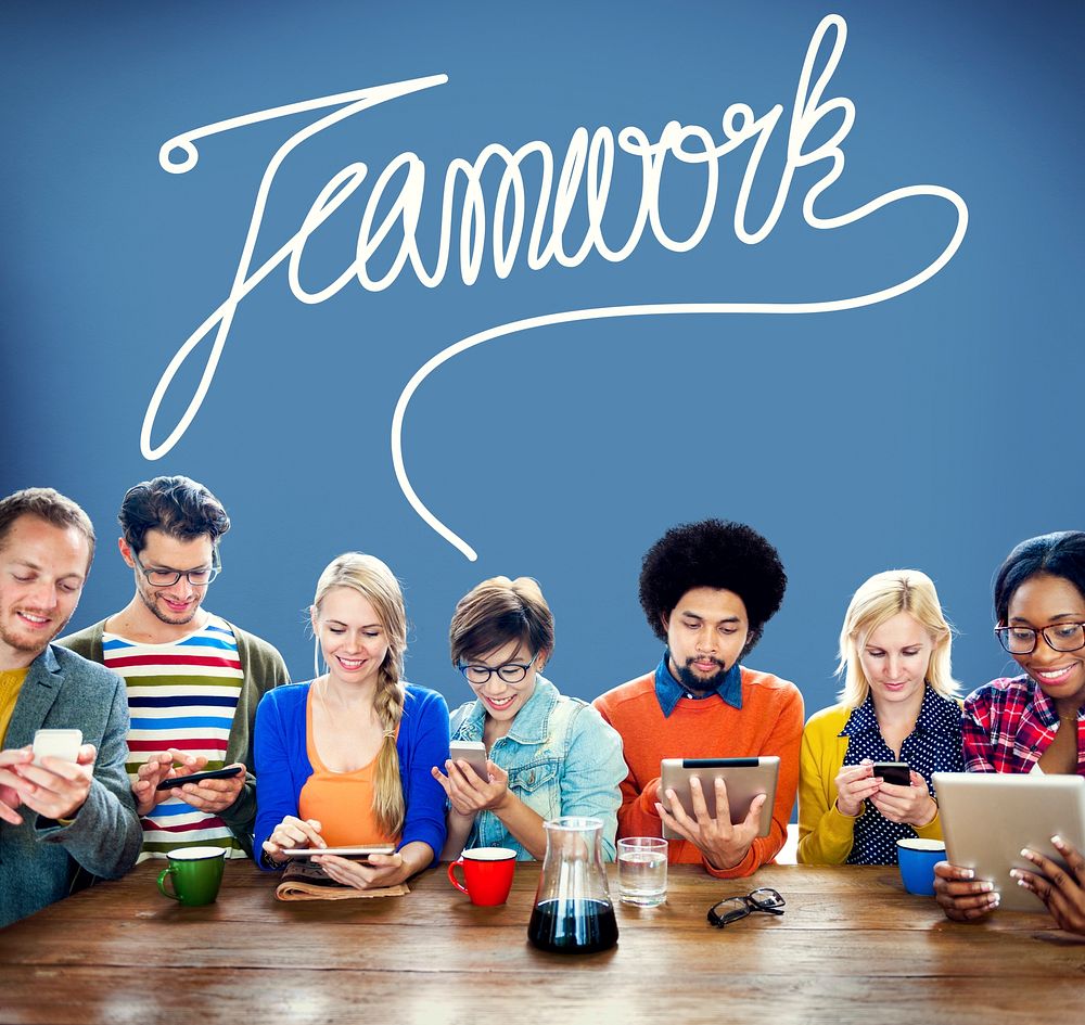 Teamwork Team Collaboration Support Member Unity Concept