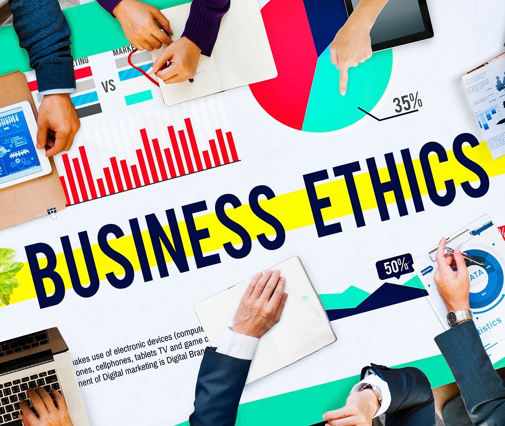 Business Ethics Moral Policies Awareness Marketing Concept
