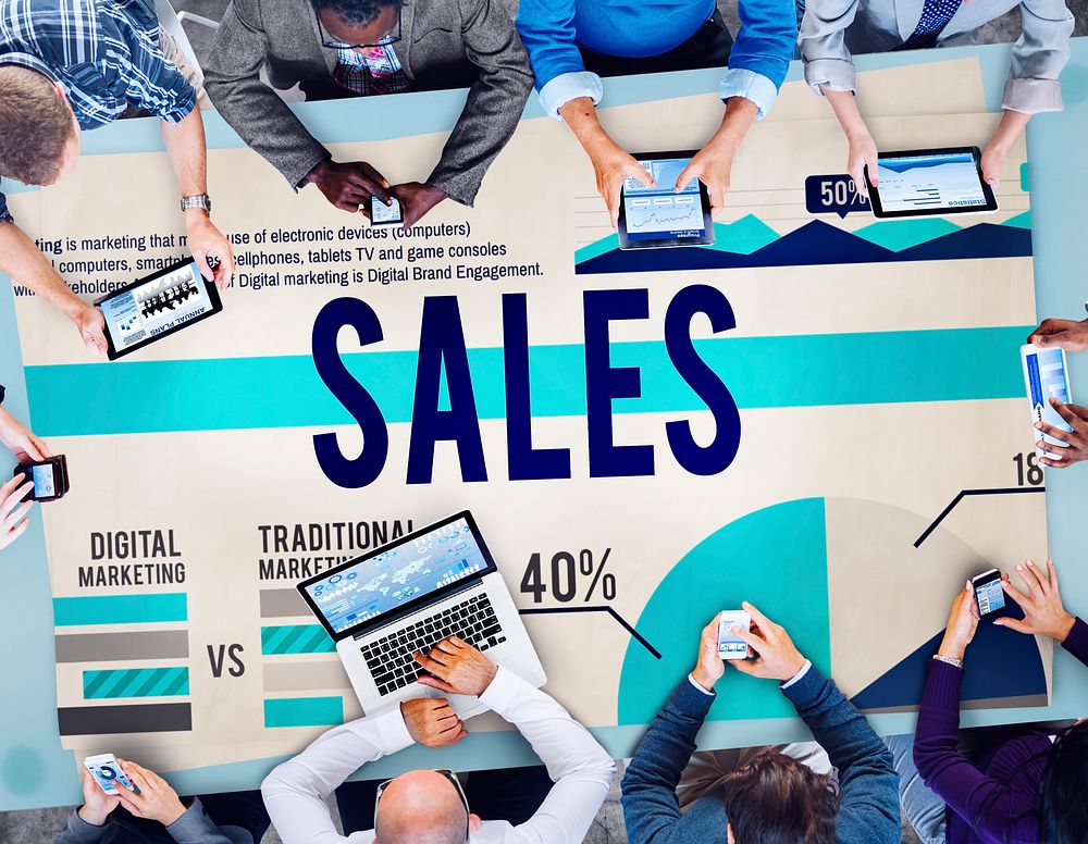Sales Marketing Profit Gain Business Concept