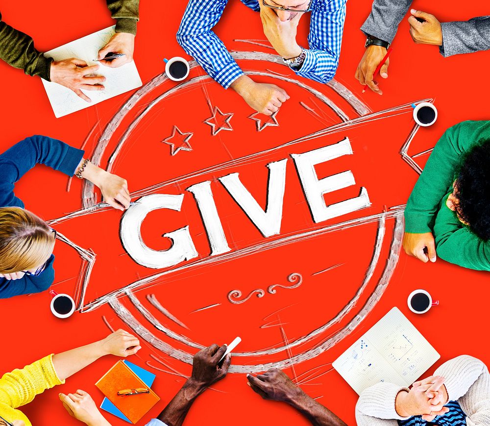 Give Help Donation Support Provide Volunteer Concept