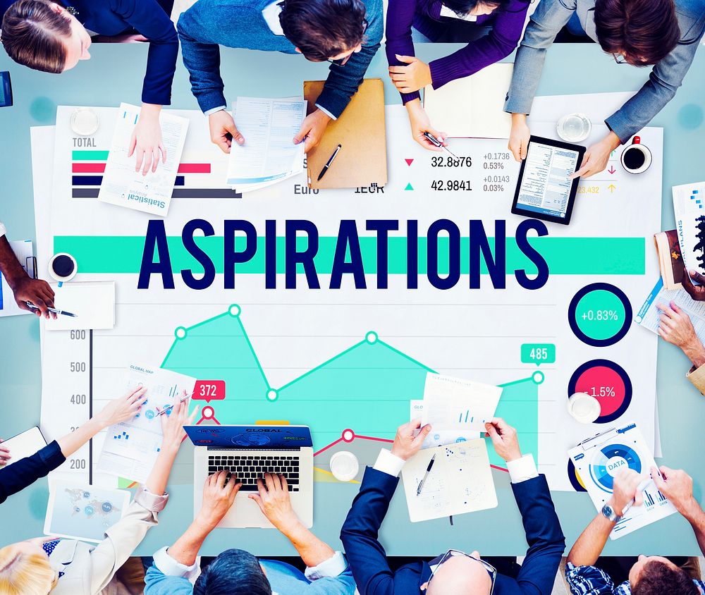 Aspirations Goal Target Strategy Marketing Business Concept