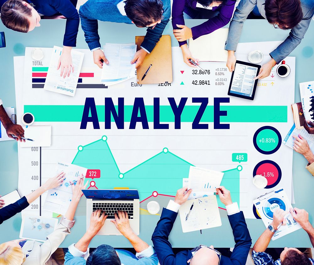 Analyze Analysis Strategy Business Marketing Concept