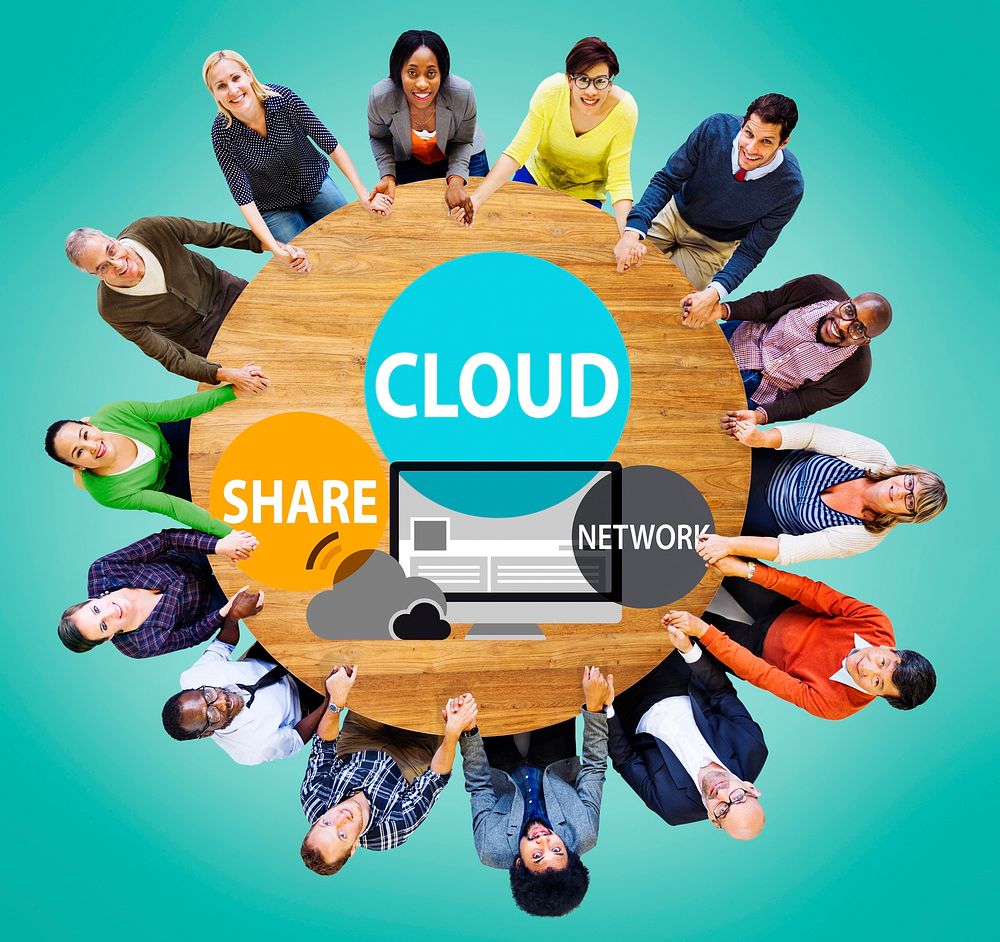 Cloud Computing Database Transfer Internet Technology Concept