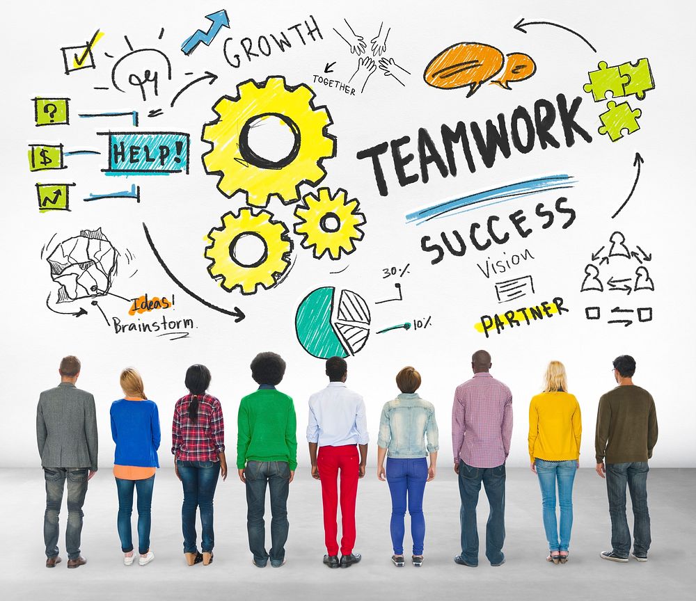 Teamwork Team Together Collaboration Group People Diversity Concept
