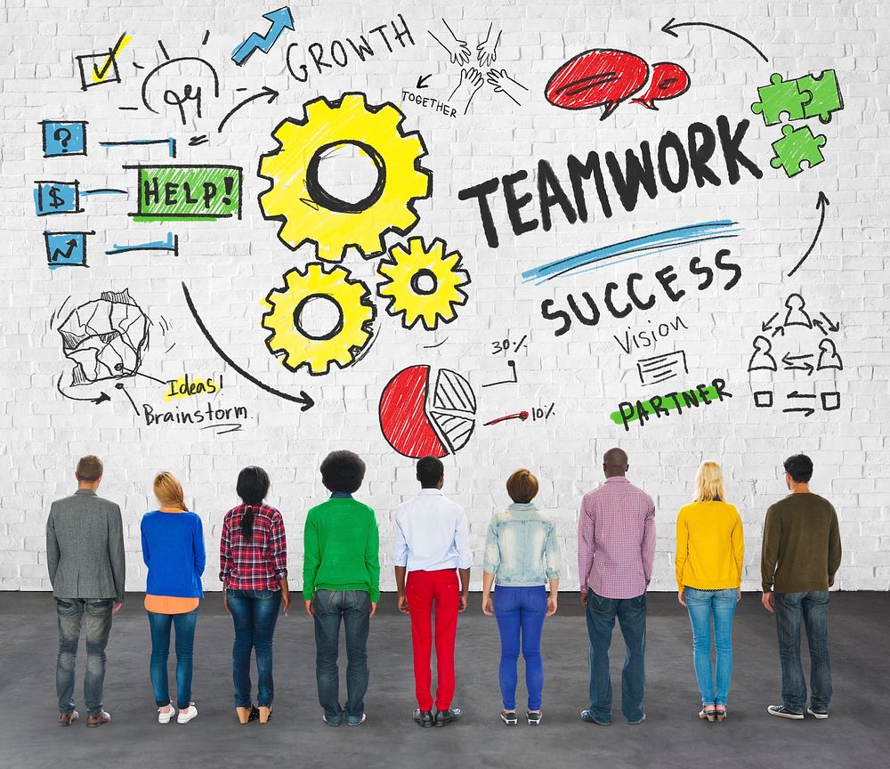 Teamwork Team Together Collaboration Group People Diversity Concept
