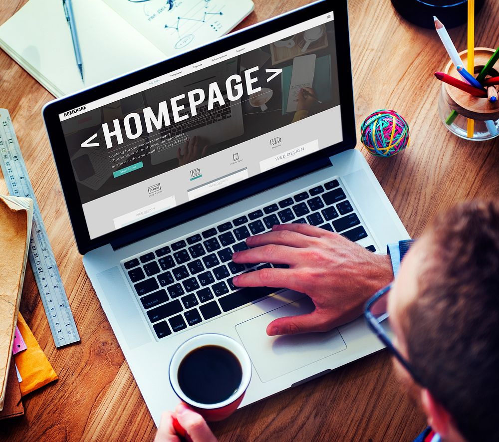 Homepage Address Online Technology Www Concept