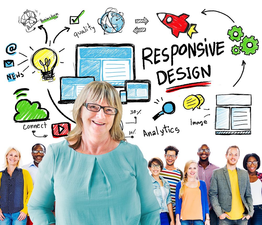 Responsive Design Internet Web Online People Leadership Concept