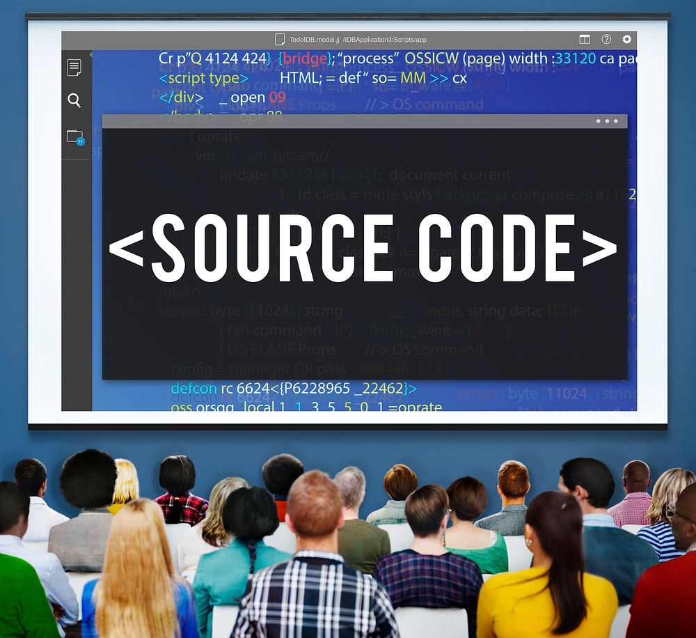 Source Code Data Javascript Computer Language Concept
