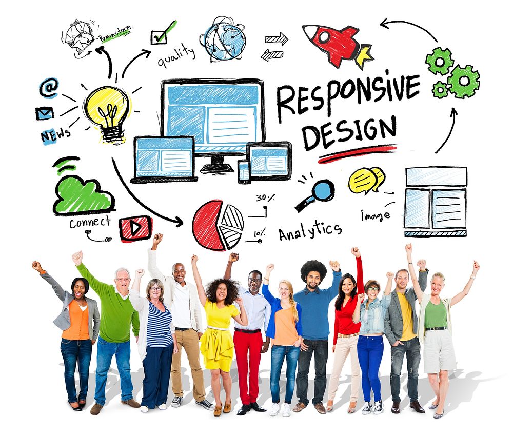 Responsive Design Internet Web Online People Celebration Concept