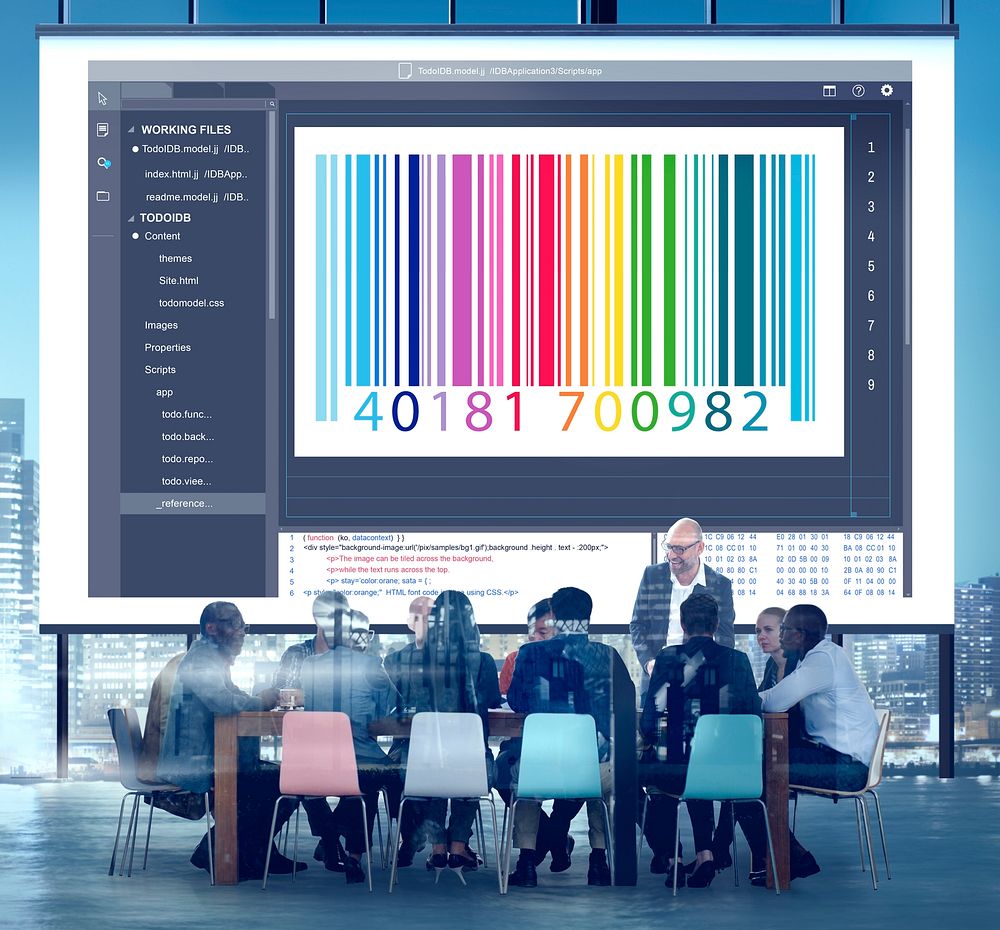 Bar Code Encryption Interface Coding | Free Photo - rawpixel