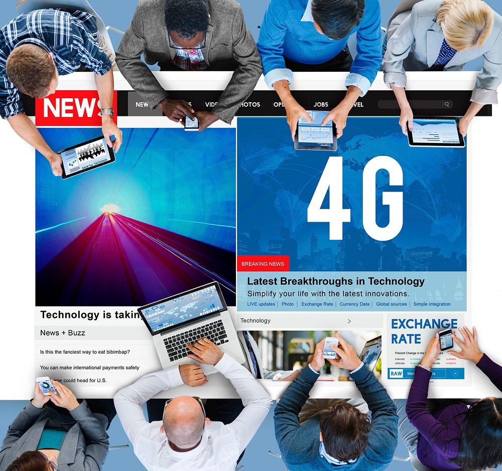 4G Technology Communication Networking Internet Online Concept