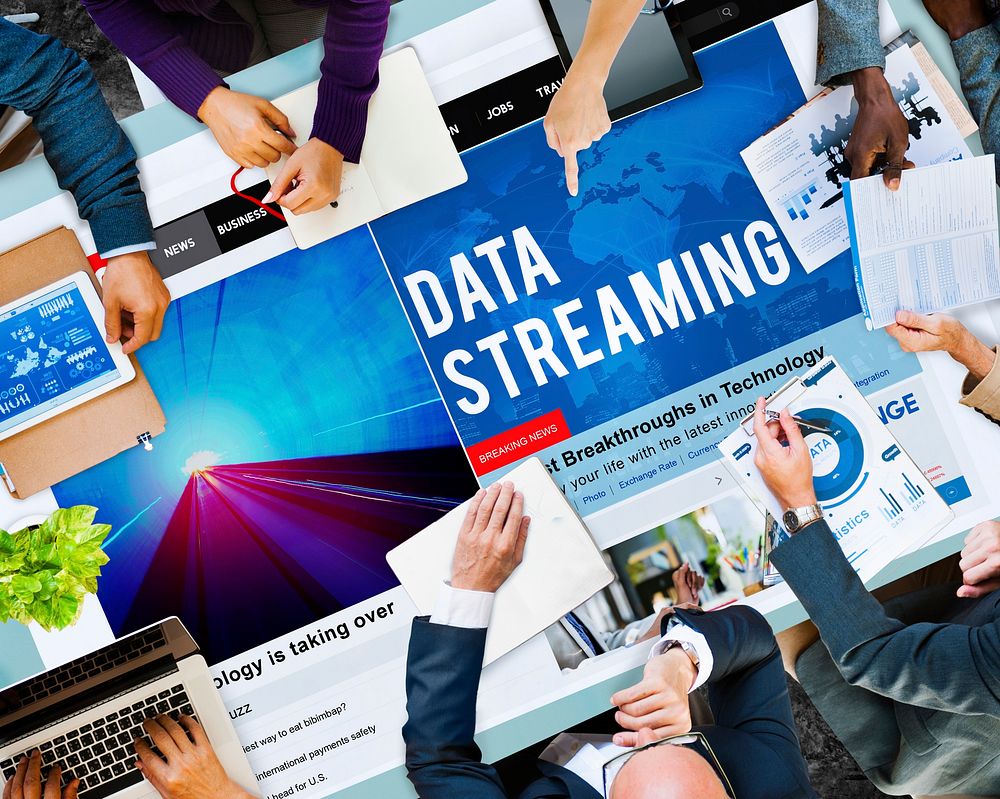 Data Streaming Transfer Connection Technology Networking Concept