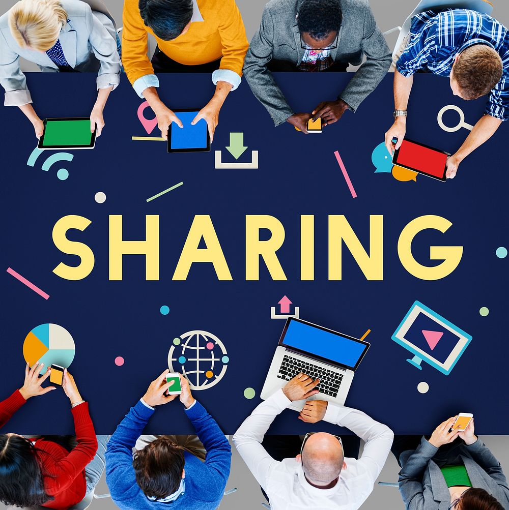 Technology Connection Online Sharing Multimedia | Free Photo - rawpixel