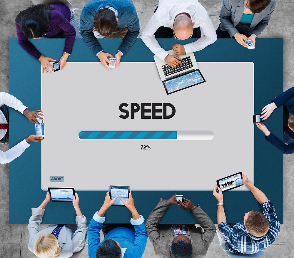 Speed Progress Bar Icon Technology Concept