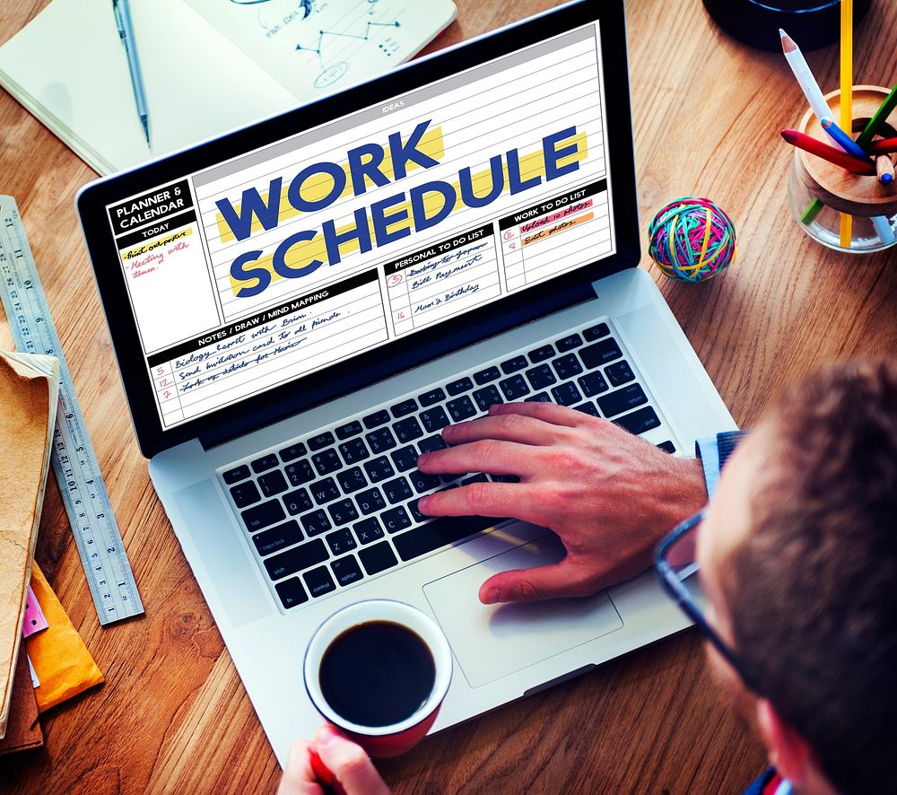 Work Schedule Management Organization Concept