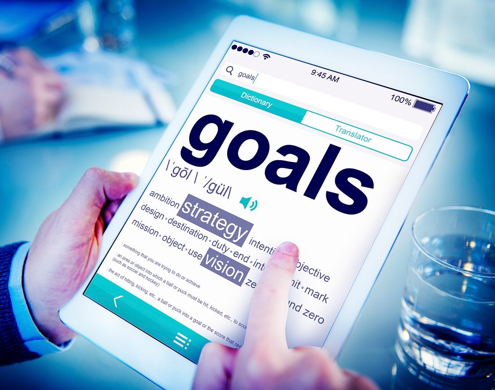 Digital Dictionary Goals Strategy Vision Free Photo rawpixel