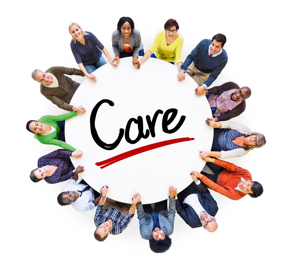 Multi-Ethnic Group of People and Care Concepts