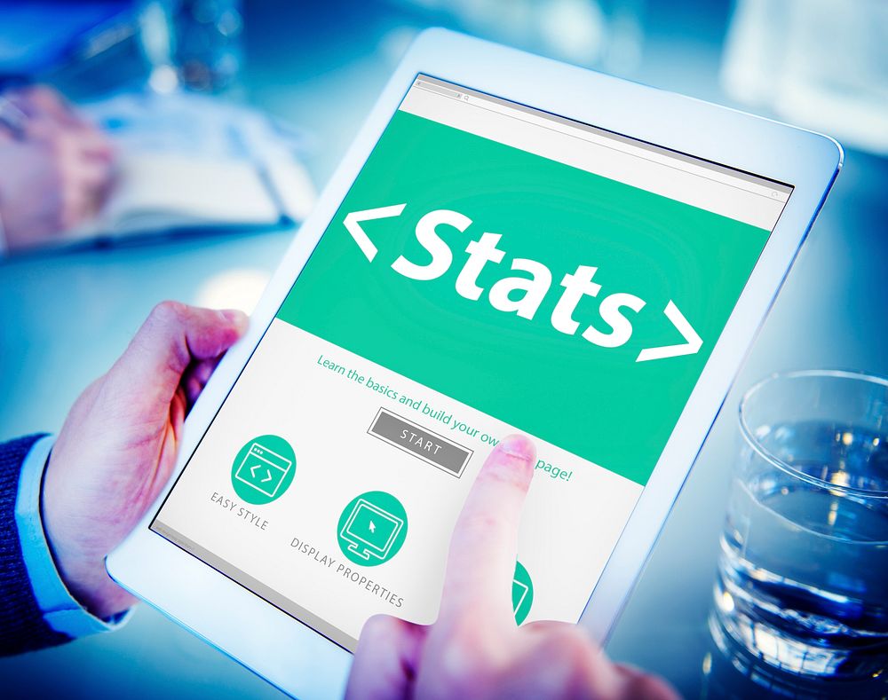 Digital Online Stats Data Analysis Analytics Browsing Concept