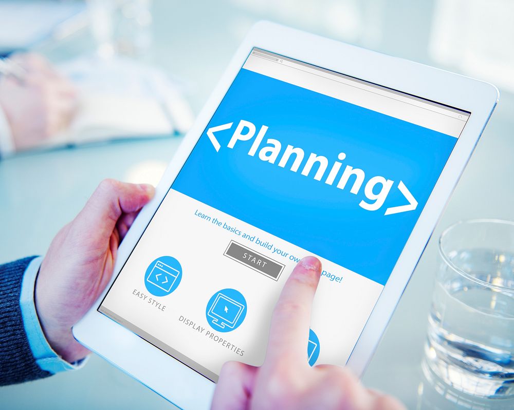 Digital Device Online Webpage Planning Concept