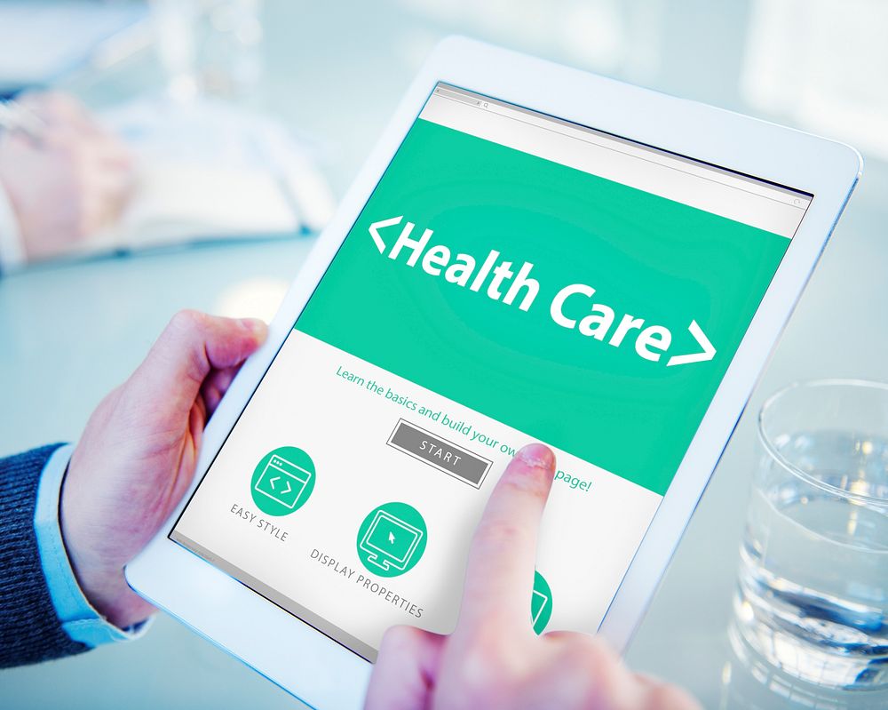 Digital Online Website Health Care Concept