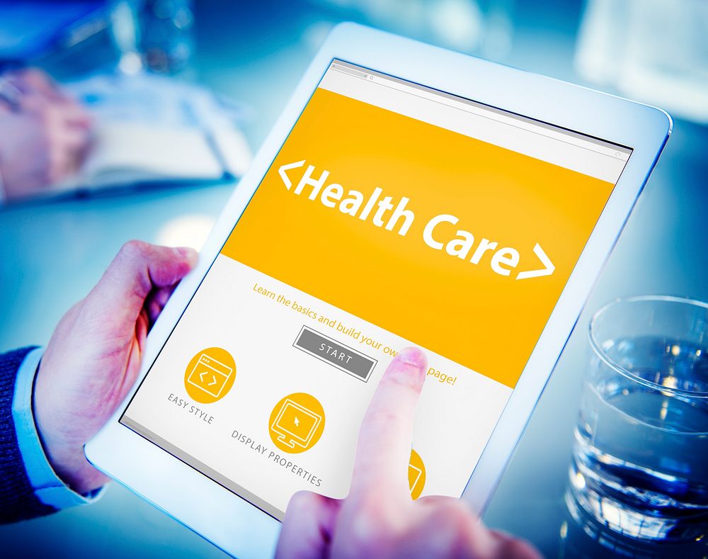 Digital Online Website Health Care Concept