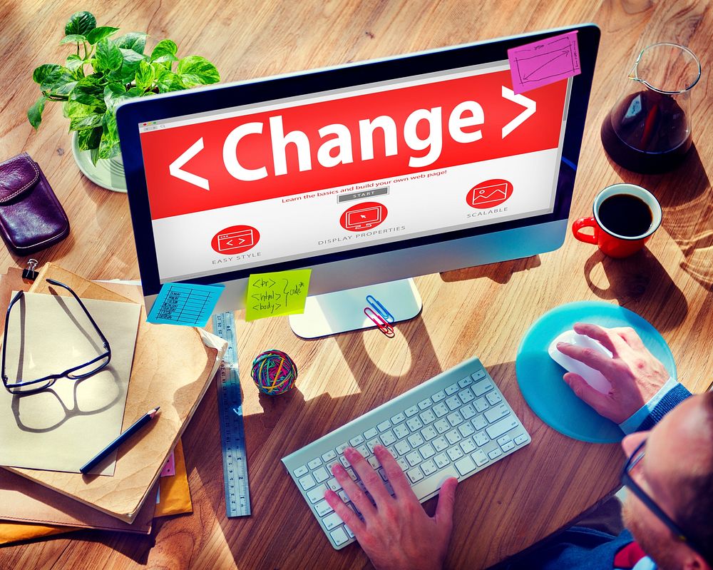 Business Change Creativity motivation Office Working Concept