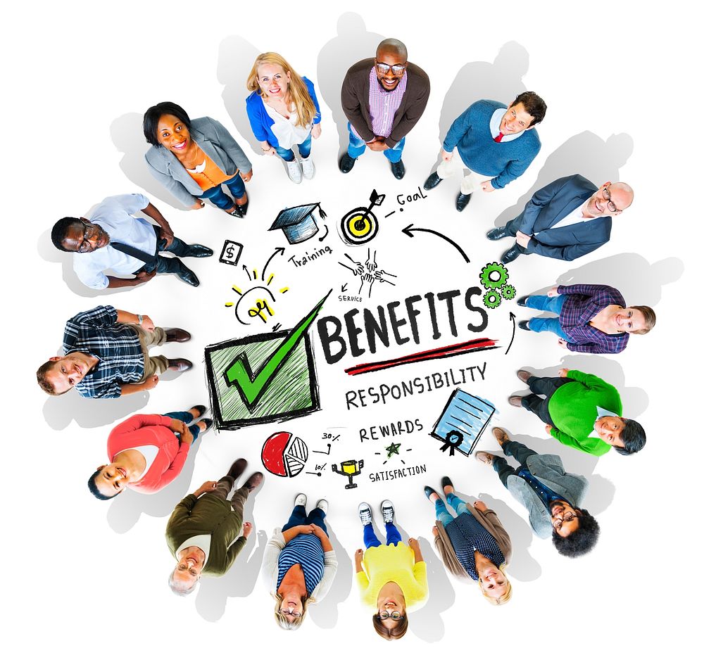 Benefits Gain Profit Earning Income People Diversity Concept
