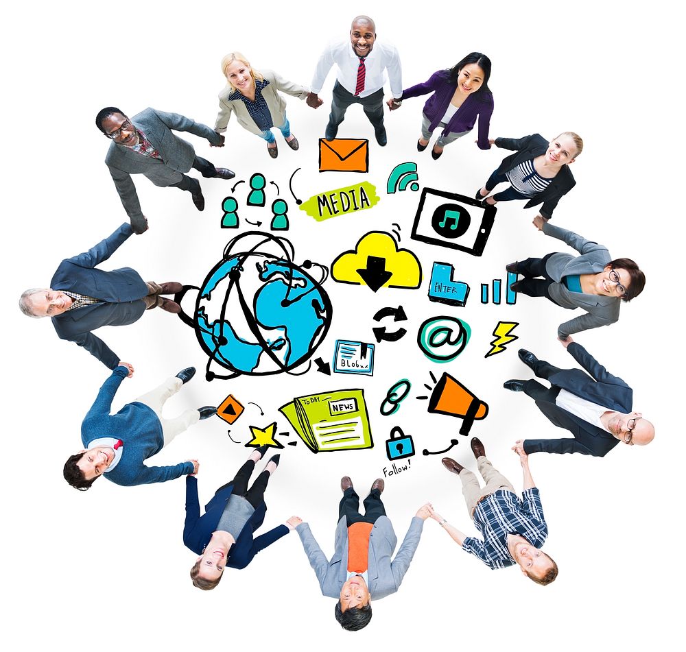 Business People Media Technology Teamwork Support Concept